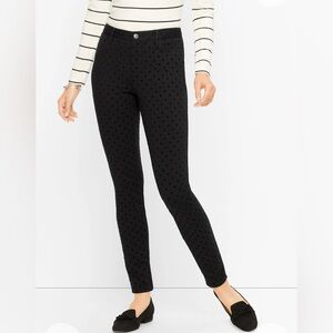 Talbots Black Polka Dot 5-Pocket Jegging